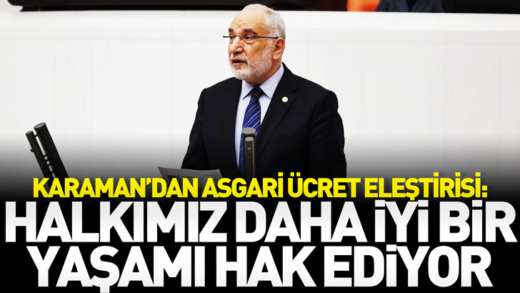 Karaman’dan Asgari Ücret Eleştirisi:  Halkımız Daha İyi Bir Yaşamı Hak Ediyor