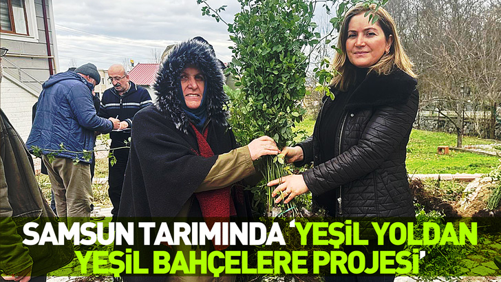 SAMSUN TARIMINDA 'YEŞİL YOLDAN YEŞİL BAHÇELERE PROJESİ'