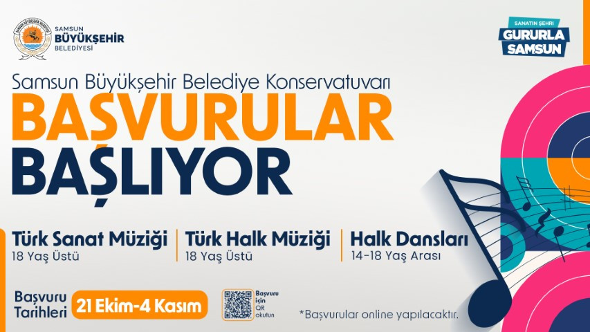 Samsun'da konservatuvar başvuruları başladı