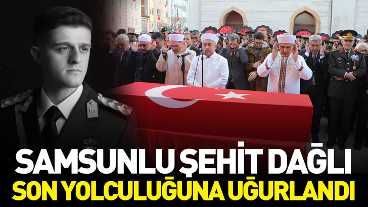 Şehit Teğmen Dağlı, Vezirköprü'de son yolculuğuna uğurlandı