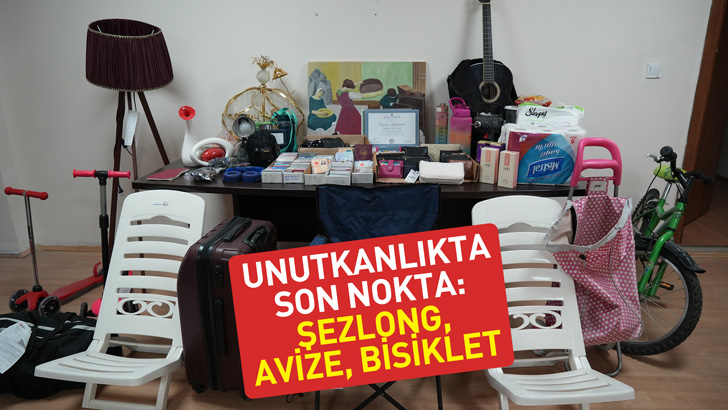 Unutkanlıkta son nokta: Şezlong, avize, bisiklet